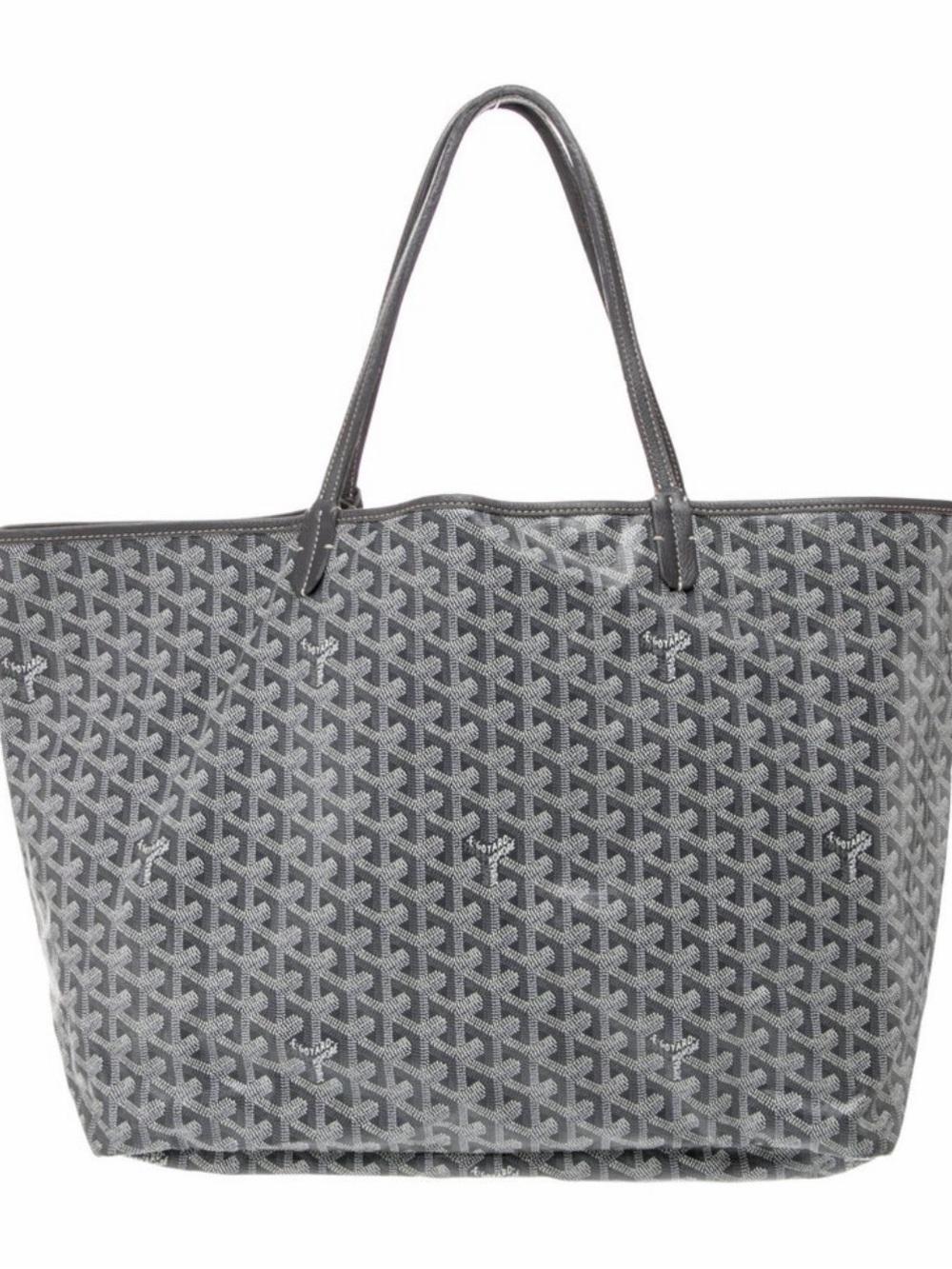 Goyard Gray Chevron-Print St. GM Louis Tote